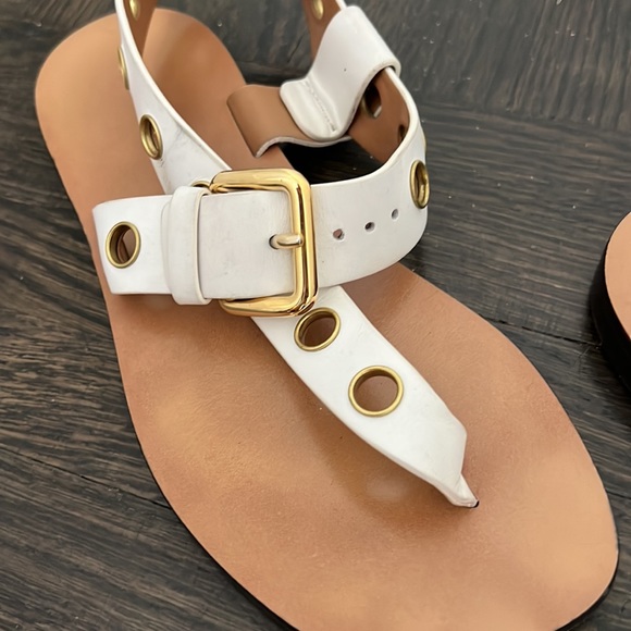 Authentic USED CÉLINE WHITE sandals size 36 - Picture 2 of 16